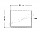 Teava rectangulara inox 120x100x6.0 mm 1